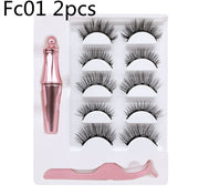 Three pairs of false eyelashes