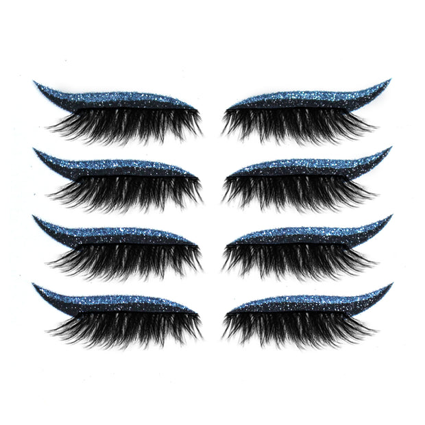 3D False Eyelashes With Magnetic 4 Pairs Of Glue-free Self-adhesive Eyelashes