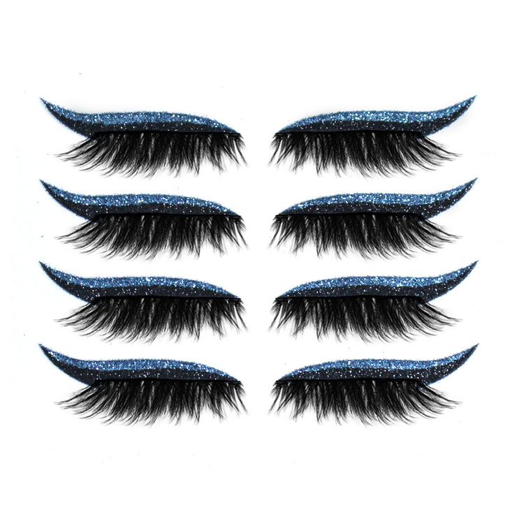 3D False Eyelashes With Magnetic 4 Pairs Of Glue-free Self-adhesive Eyelashes