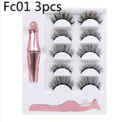 Three pairs of false eyelashes